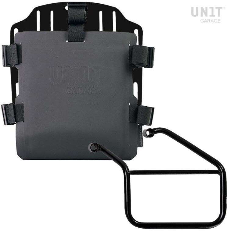 UNIT GARAGE ユニットガレージ Unit Garage Aluminum bag holder with adjustable front in Hypalon and Quick Release System + subframe， Black | UG007+U000+3500SX-Black サイドバッグ 車体用バッグ・ケース｜ウェビック　店