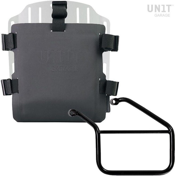 UNIT GARAGE ユニットガレージ Unit Garage Aluminum bag holder with adjustable front in Hypalon and Quick Release System + subframe， Silver | UG007+U000+3500SX-Silver サイドバッグ 車体用バッグ・ケース