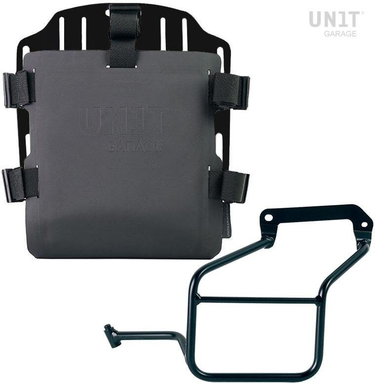 UNIT GARAGE ユニットガレージ Unit Garage Aluminum bag holder with adjustable front in Hypalon and Quick Release System + subframe， Black | UG007+U000+3600SX-Black サイドバッグ 車体用バッグ・ケース｜ウェビック　店