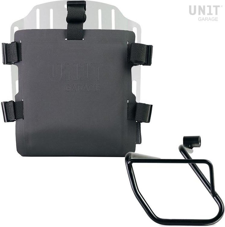 UNIT GARAGE ユニットガレージ Unit Garage Aluminum bag holder with adjustable front in Hypalon and Quick Release System + subframe， Silver | UG007+U000+3700SX-Silver サイドバッグ 車体用バッグ・ケース