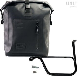 UNIT GARAGE ユニットガレージ Unit Garage Khali side pannier in TPU + Left Subframe Triumph Thruxton & R 1200 (2016 until now) | UG001+1020SX THRUXTON 1200R TRIUMPH トライアンフ サイドバッグ 車体用バッグ・ケース