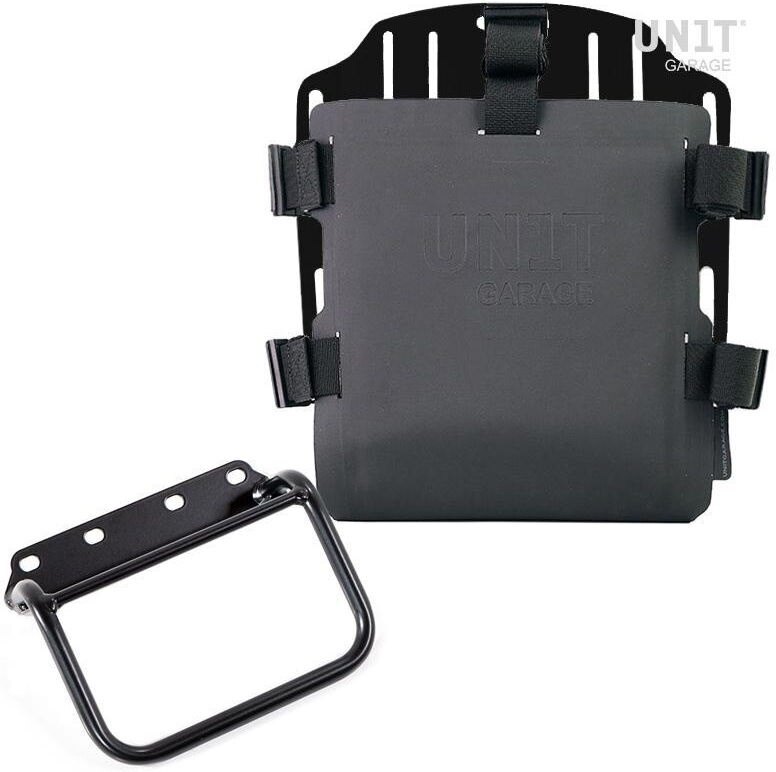 UNIT GARAGE ユニットガレージ Unit Garage Aluminum bag holder with adjustable front in Hypalon and Quick Release System + subframe, Black | UG007+U000+1008-Black サイドバッグ 車体用バッグ・ケース