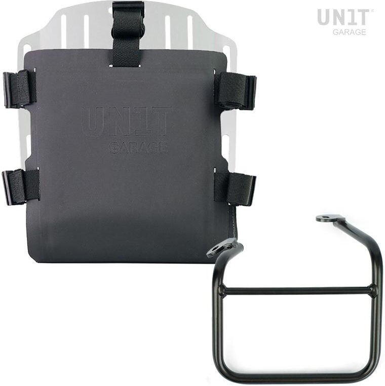 UNIT GARAGE ユニットガレージ Unit Garage Aluminum bag holder with adjustable front in Hypalon and Quick Release System + subframe， Silver | UG007+U000+1009SX-Silver サイドバッグ 車体用バッグ・ケース 55,726円