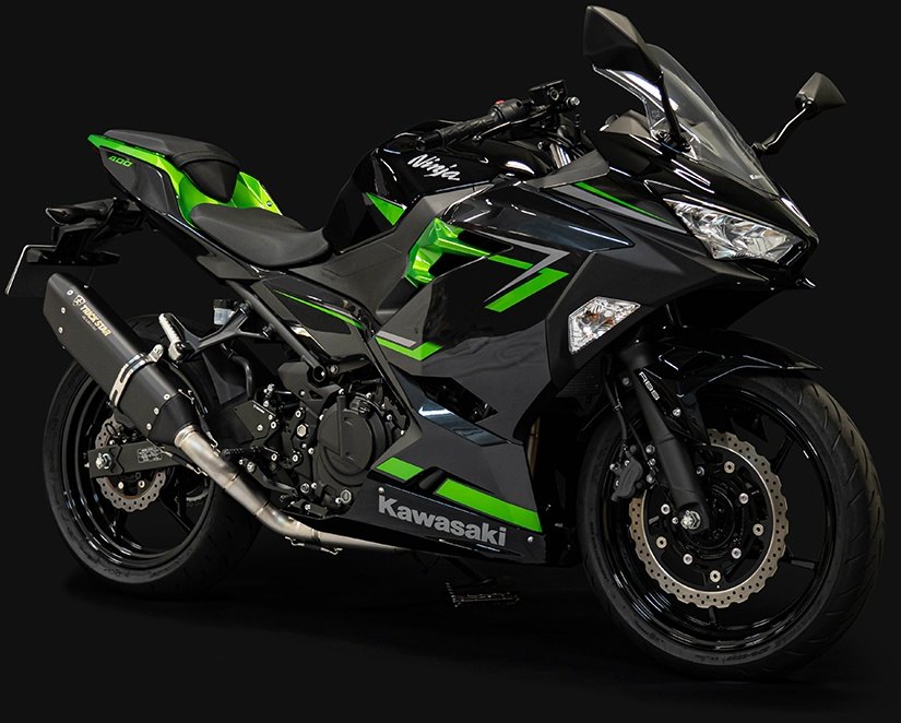 TRICKSTAR トリックスター 政府認証フルエキゾーストマフラーIKAZUCHI Ninja400 KAWASAKI カワサキ フルエキゾーストマフラー マフラー タイプ：IKAZUCHIブラックエディション