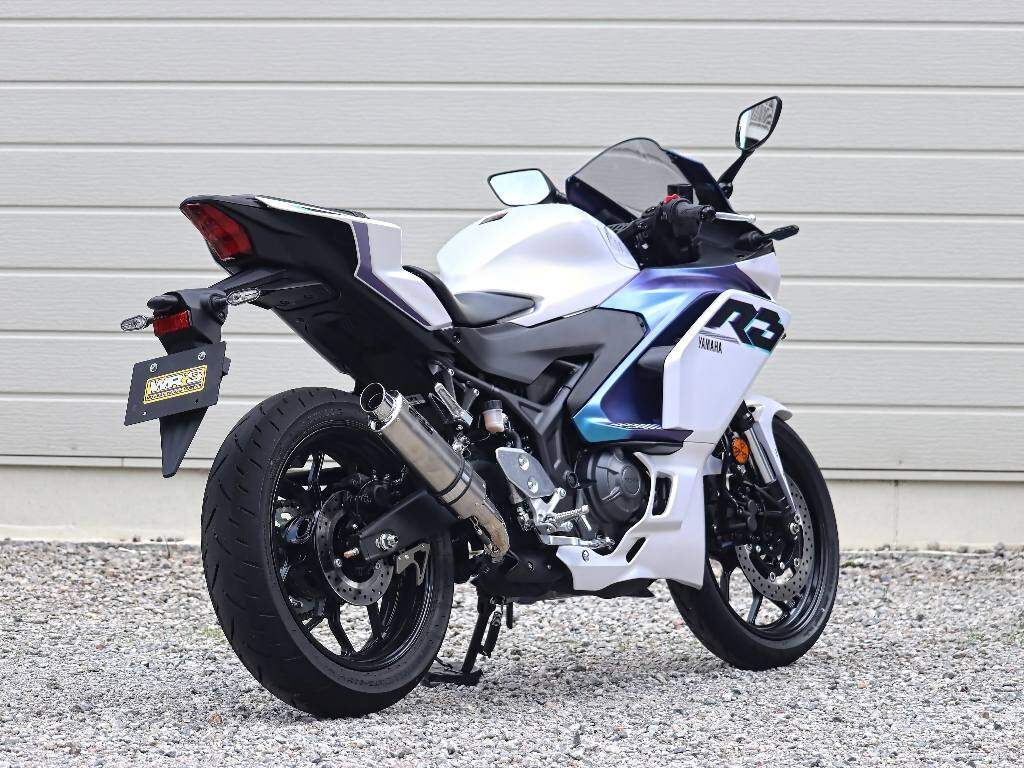 WR’S ダブルアールズ S.O.Vショートオーバルタイプ【JMCA政府認証マフラー】 MT-03 YZF-R3 YAMAHA ヤマハ スリップオンマフラー マフラー