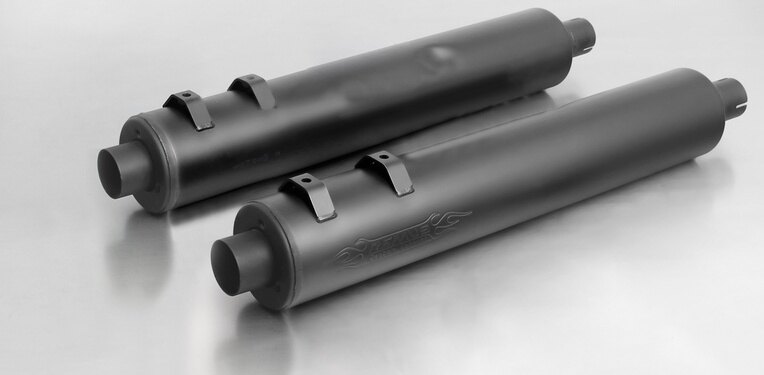 REMUS レムス 2X Custom Exhaust Φ102 mm 4'，Without Catalytic Converter，Changeable Endcaps，Stainless Black，EEC Homologation スリップオンマフラー マフラー