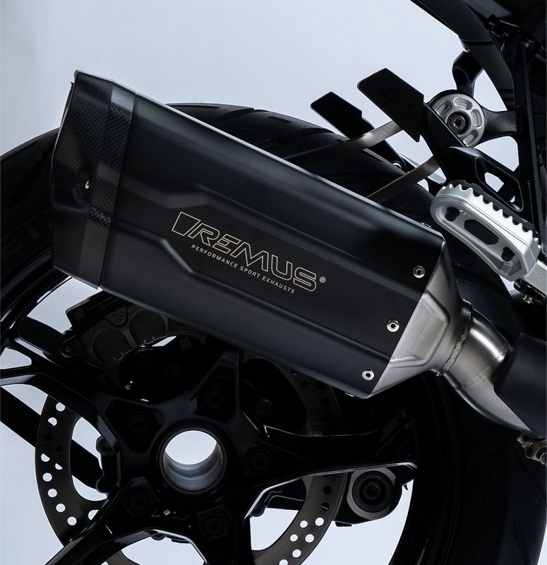 REMUS レムス Slip On Sport Exhaust，Stainless Black Coated，EC Approved スリップオンマフラー マフラー