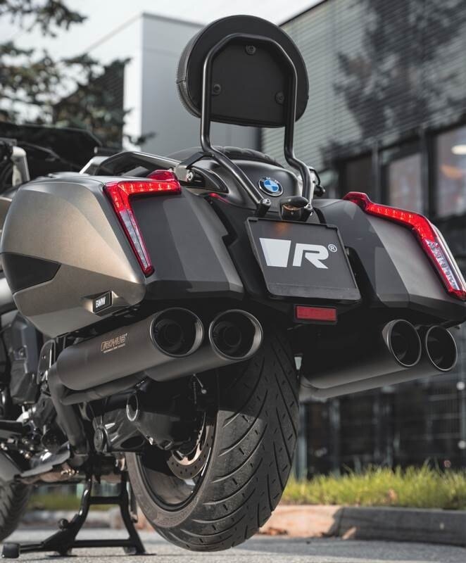 REMUS レムス カスタムマフラー 左右スポーツマフラー，ステンレスブラック，純正エキパイ交換用ステンレスエキパイ 6-2 キャタライザー(触媒)なし，レース用 ECなし フルエキゾーストマフラー マフラー｜ウェビック　店