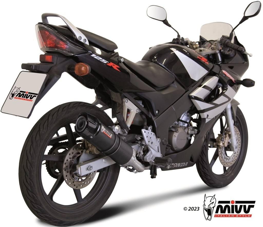 MIVV ミヴ GP フルエキゾーストマフラー CBR 125 R HONDA ホンダ マフラー 仕様：カーボン＋カーボンエンドキャップ付き