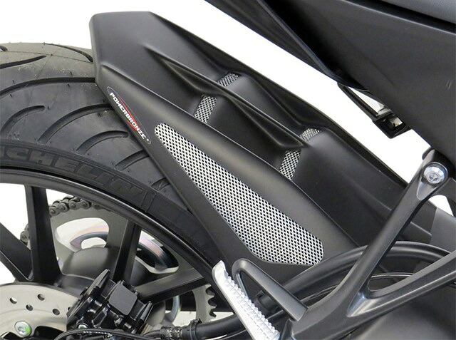 POWERBRONZE インナーフェンダー YZF-R125 YAMAHA ヤマハ リアフェンダー フェンダー関連 外装 カラー:マットBK/GOメッシュ