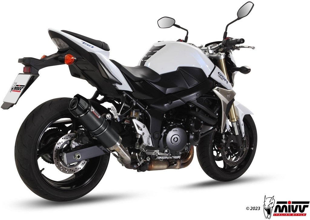 MIVV ミヴ GP スリップオンマフラー GSR 750 SUZUKI スズキ マフラー 仕様：カーボン＋カーボンエンドキャップ付き