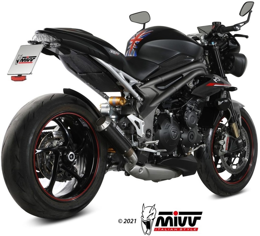 MIVV ミヴ MK3 スリップオンマフラー SPEED TRIPLE 1050 R S RS TRIUMPH トライアンフ マフラー｜ウェビック　店