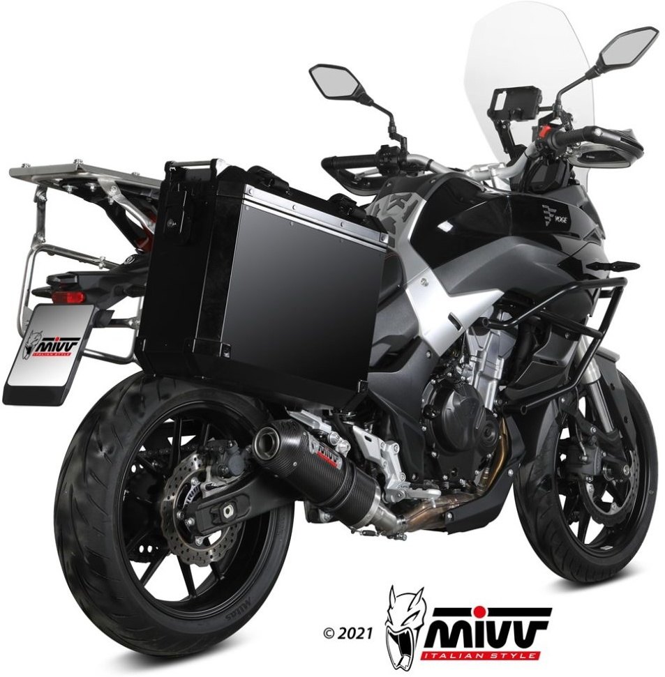 MIVV ミヴ OVAL スリップオンマフラー VALICO 500 DS DSX マフラー 仕様：カーボン＋カーボンエンドキャップ付き 59,728円