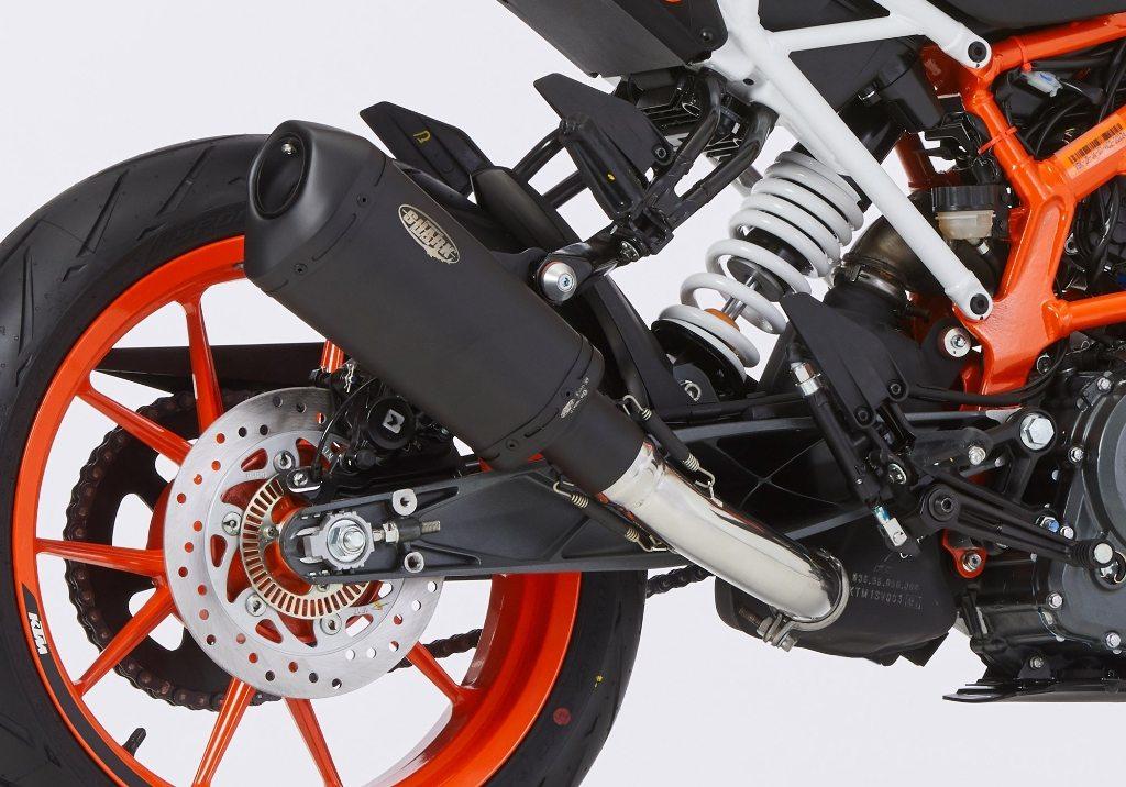 SHARK シャーク DSX-10 Slip on exhaust (2-1) super short スリップオンマフラー 990 Duke KTM マフラー
