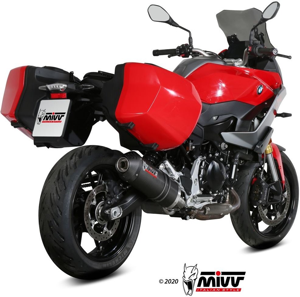 MIVV ミヴ OVAL スリップオンマフラー F 900 XR BMW マフラー 仕様：カーボン＋カーボンエンドキャップ付き