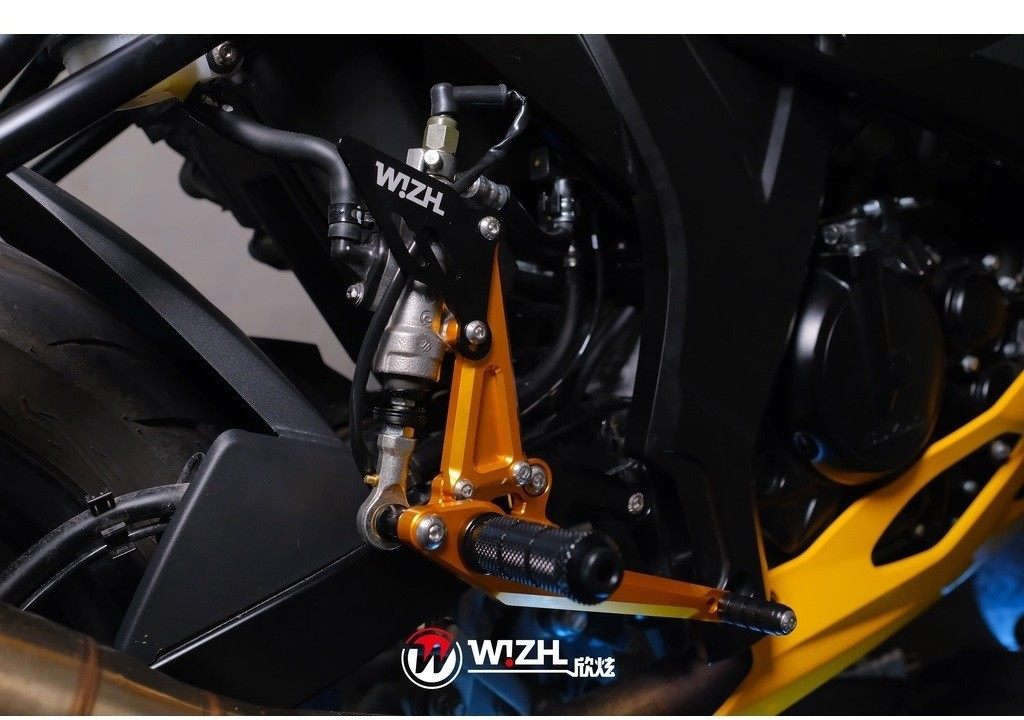 WIZH ウィズ BEV2 バックステップ GSX-R/S125/150 (17-) GSX-R GSX-S125 GSX-S150 SUZUKI スズキ ステップ 足回り カラー：グレー / フットペグタイプ：固定式 / ヒールガードタイプ：スタンダード / ステアリングタイプ：PLUSステンレス
