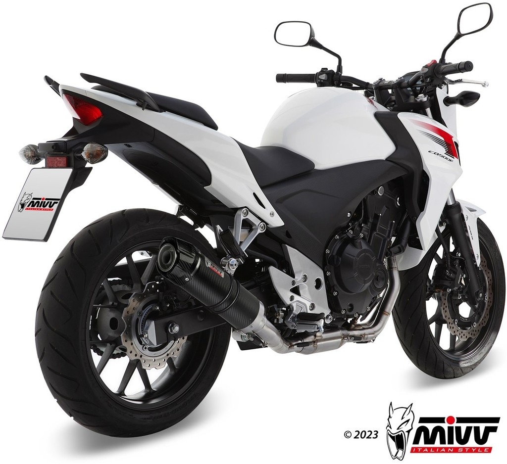 MIVV ミヴ GP スリップオンマフラー CBR 500 R CB F X HONDA ホンダ マフラー カラー：カーボン＋カーボンエンドキャップ付き 55,356円