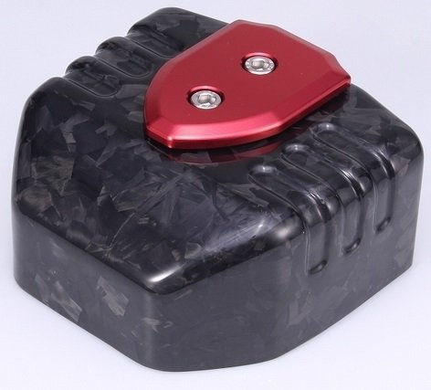 SPEEDRA スピードラ コイルカバー RH1250S RA1250 RA1250S HARLEY-DAVIDSON ハーレーダビッドソン サイドカウル・サイドカバー カウル関連 外装 アルミカバーカラー:レッド / カーボンタイプ:フォージドカーボン(艶消し)|ウェビック 店