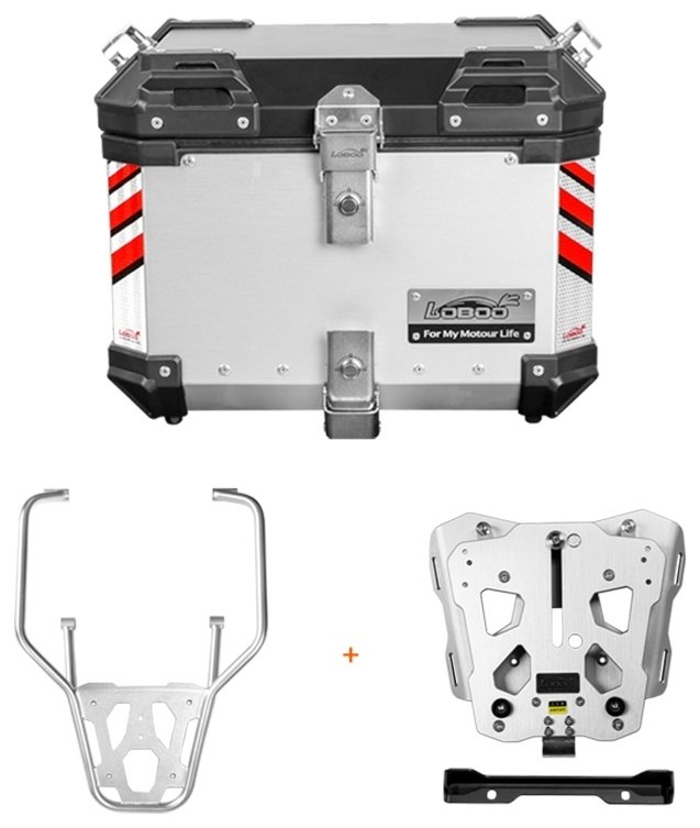LOBOO ロブー PIKE TRACKERシリーズ 45L トップケース アジャスタブルラック/プレート付き DesertX DUCATI ドゥカティ トップケース・テールボックス 車体用バッグ・ケース