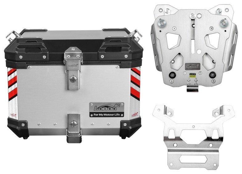 LOBOO ロブー PIKE TRACKERシリーズ 45L トップケース アジャスタブルラック/プレート付き 790 Adventure R Norden 901 KTM HUSQVARNA ハスクバーナ トップケース・テールボックス 車体用バッグ・ケース