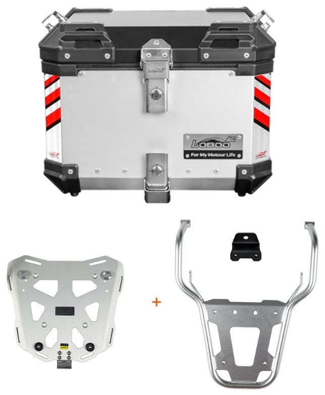 LOBOO ロブー PIKE TRACKERシリーズ 45L トップケース ラック/プレート付き Tuareg660 APRILIA アプリリア トップケース・テールボックス 車体用バッグ・ケース｜ウェビック　店