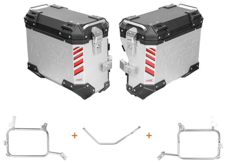 LOBOO ロブー PIKE TRACKERシリーズ 35L+30L サイドケース キャリア付き Vストローム1050 Vストローム1050XT SUZUKI スズキ パニアケース 車体用バッグ・ケース|ウェビック 店