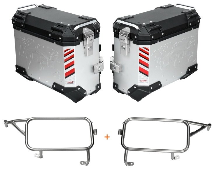 LOBOO ロブー PIKE TRACKERシリーズ 37L サイドケース キャリア付き TIGER1200GT TRIUMPH トライアンフ パニアケース 車体用バッグ・ケース