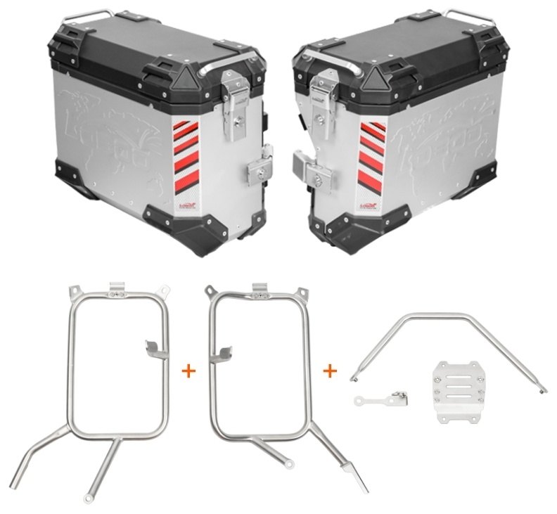 LOBOO ロブー PIKE TRACKERシリーズ 35L+30L サイドケース キャリア付き MultistradaV4S DUCATI ドゥカティ パニアケース 車体用バッグ・ケース|ウェビック 店