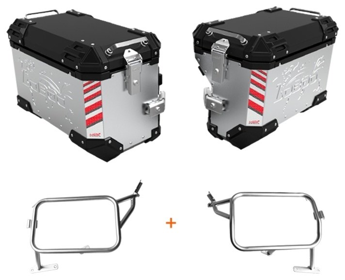 LOBOO ロブー PIKE TRACKERシリーズ 35L＋30L サイドケース キャリア付き 790Adventure 790AdventureR KTM パニアケース 車体用バッグ・ケース