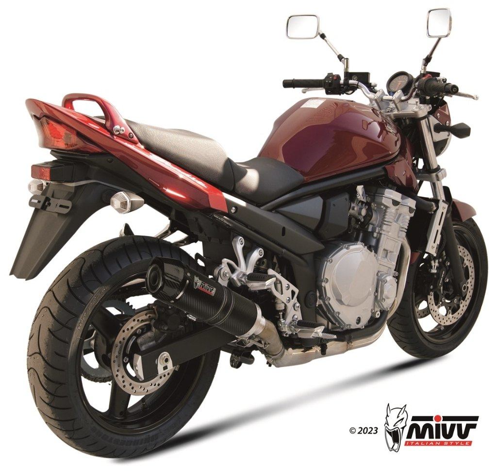 MIVV ミヴ GP スリップオンマフラー GSF 650 BANDIT GSX F SUZUKI スズキ マフラー 仕様：カーボン＋カーボンエンドキャップ付き