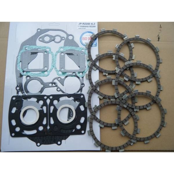 MIZUNO MOTOR ミズノモーター 【ゼス】(RZ250 (4L3)) エンジンガスケットセット＆クラッチ板 RZ250 YAMAHA ヤマハ エンジンガスケット エンジンパーツ エンジン