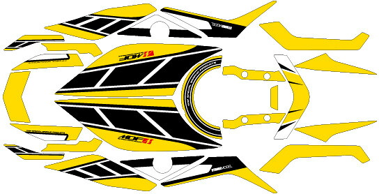 MDF エムディーエフ 車種別グラフィックデカールキット MT09 ストロボ MT-09 YAMAHA ヤマハ グラフィックキット 外装 タイプ:コンプリート(フルセット)|ウェビック 店