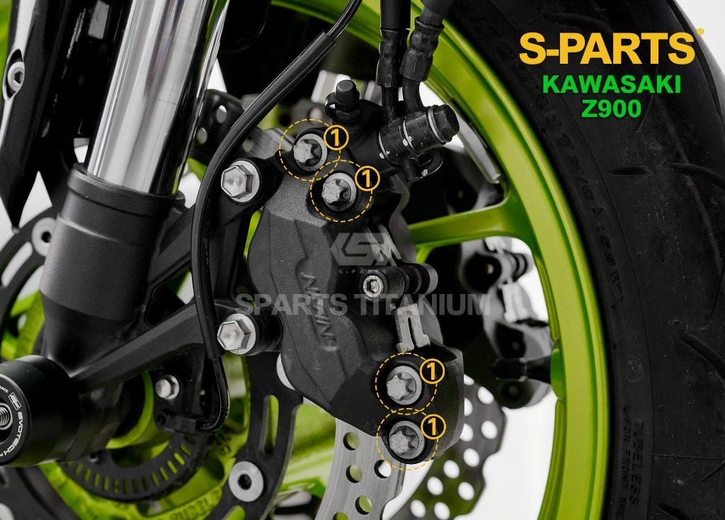 S-PARTS エスパーツ フロントキャリパー用チタンボルトセット Z900 KAWASAKI カワサキ その他外装オプション・補修部品 外装 8,328円