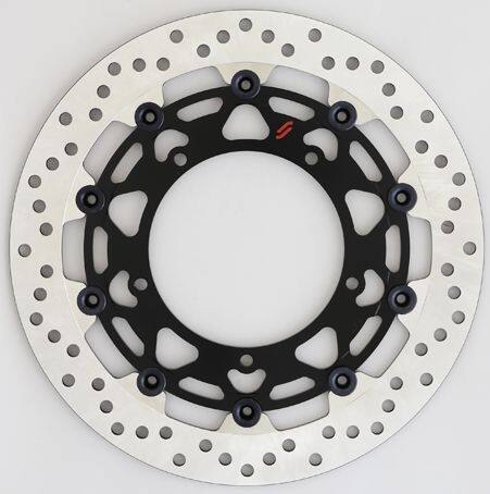 SUNSTAR サンスター プレミアムレーシング 'ホールタイプ' フロントディスクローター FZ1-N FAZER FZ1-S MT-10 SP V-MAX YZF-R1 M YZF-R6 YAMAHA ヤマハ ブレーキディスクローター ブレーキ フローティングピンカラー：ブラック｜ウェビック　店