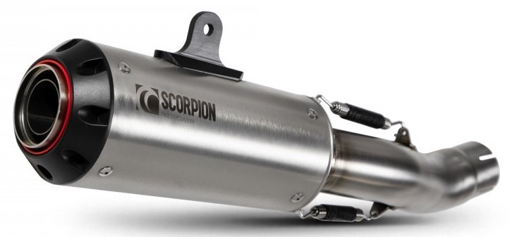 SCORPION スコーピオン レッドパワー スリップオンマフラー CB 500 F HONDA ホンダ マフラー タイプ:ブラシ仕上げのステンレススチールスリーブ/重量:1.6kg|ウェビック 店