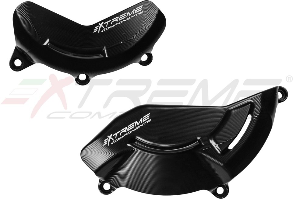 EXTREME COMPONENTS エクストリームコンポーネンツ アルミ製エンジンプロテクターセット (ジェネレーター側+クラッチ側) Panigale V4 V4S V4R DUCATI ドゥカティ エンジンカバーセット エンジンパーツ エンジン