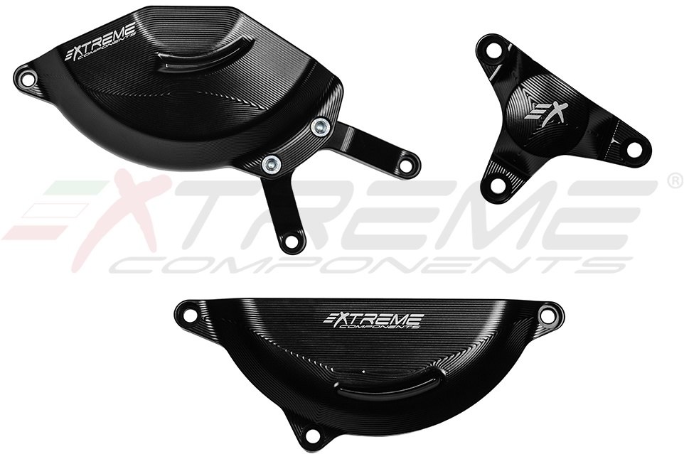 EXTREME COMPONENTS エクストリームコンポーネンツ アルミ製エンジンプロテクター 3点セット ( ジェネレーター側+クラッチ側+ウォーターポンプ) R3 YAMAHA ヤマハ エンジンカバーセット エンジンパーツ エンジン