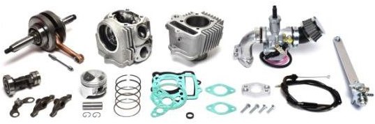 CLIPPING POINT クリッピングポイント ハイパワー110ccキット スーパーカブ50 HONDA ホンダ ボアアップキット エンジンパーツ エンジン ガソリンコック：オン／オフ(スーパーカブカスタム) / ハイカムシャフト：ST-2D(中高速重視／デコンプ機能付)