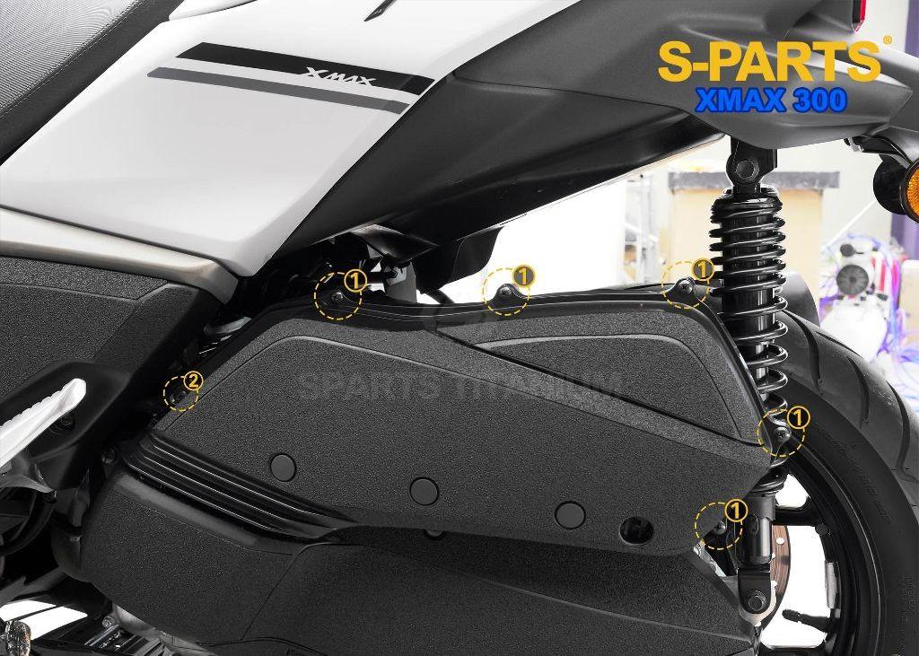 S-PARTS エスパーツ エアフィルターカバー用チタンボルトセット XMAX250 XMAX300 YAMAHA ヤマハ その他外装オプション・補修部品 外装|ウェビック 店