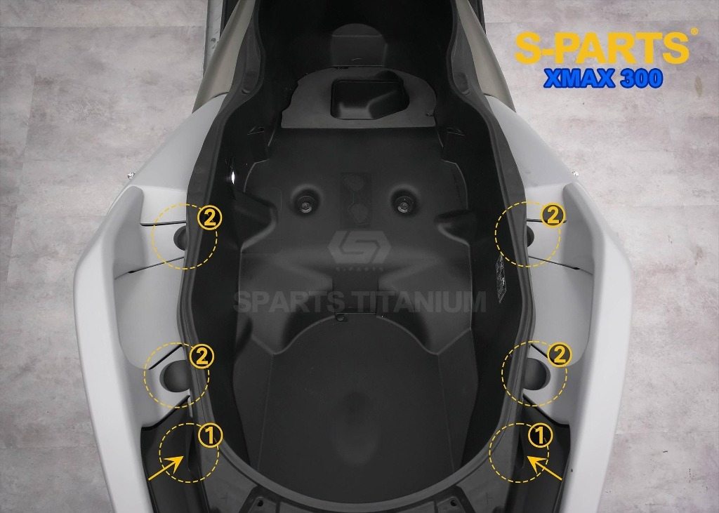 S-PARTS エスパーツ タンデムバー固定用チタンボルトセット XMAX250 XMAX300 YAMAHA ヤマハ その他外装オプション・補修部品 外装