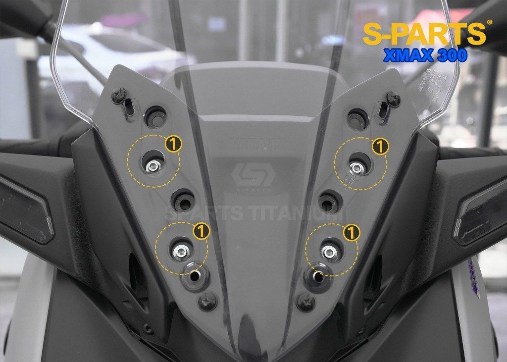 パーツ S 楽天市場】S-PARTS エスパーツ スクリーン用チタンボルトセット ZX-4R