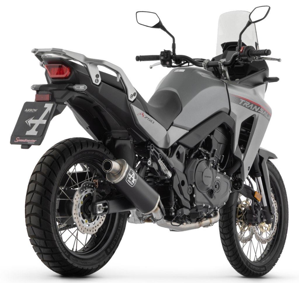 ARROW アロー INDY RACE EVO スリップオンマフラー XL 750 TRANSALP HONDA ホンダ マフラー サイレンサー材質：アルミニウムダーク