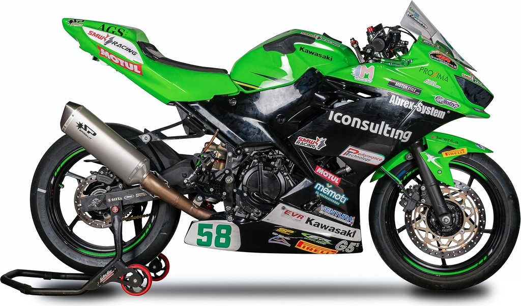 SPARK EXHAUST スパーク マフラー FORCE WSSP2022 レーシングフルエキゾーストマフラー NINJA 400 KAWASAKI カワサキ フルエキゾーストマフラー｜ウェビック　店