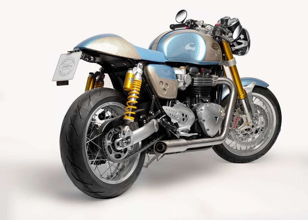 SPARK EXHAUST スパーク マフラー 2in2 HOT ROAD フルエキゾーストマフラー THRUXTON 1200 R TRIUMPH トライアンフ｜ウェビック　店
