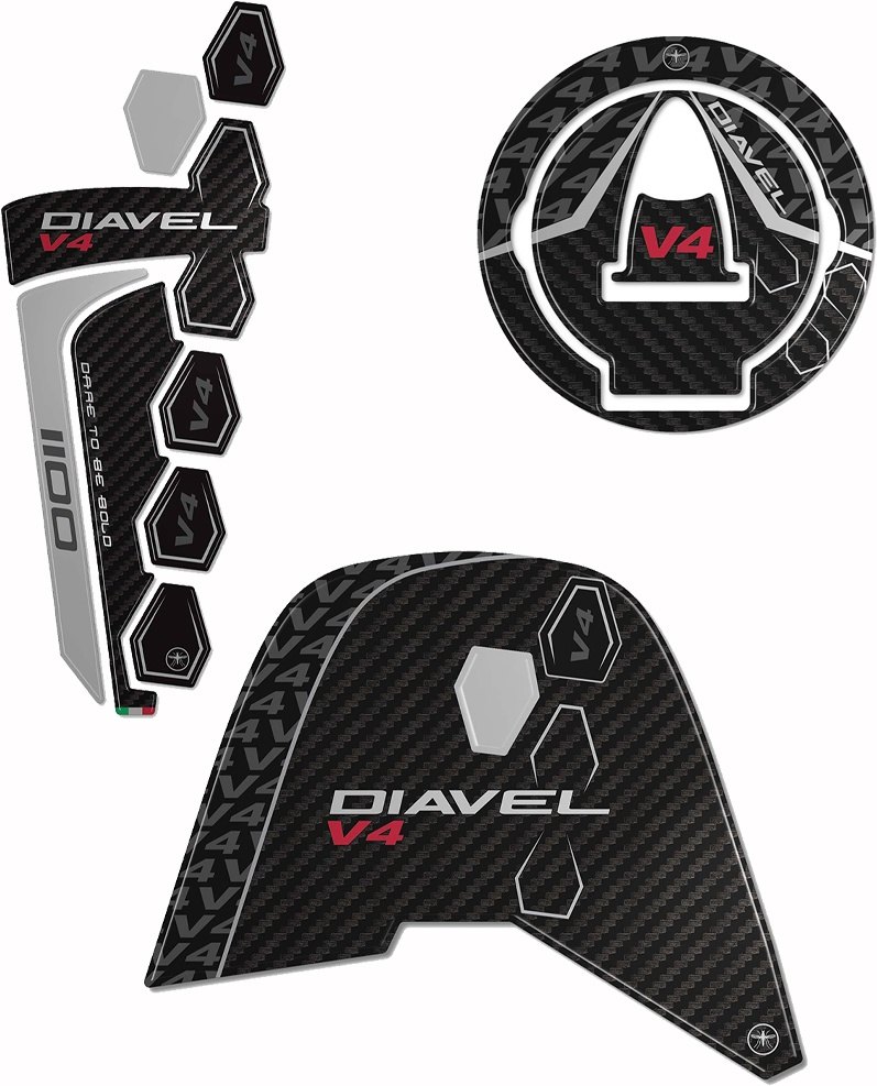 LABELBIKE 3Dステッカーセット DIAVEL V4 DUCATI ドゥカティ ステッカー・デカール 外装