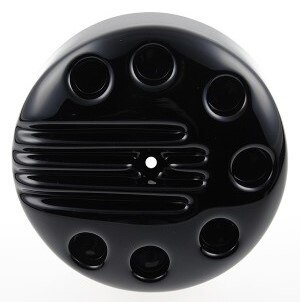 Cult-Werk カルトワーク HARLEY SPORTSTER - Luftfilterdeckel SLOTTED (BJ. SPO ab 2016 bis aktuell, schwarz glanzend) | HD-SPO080 エアクリーナーカバー 外装|ウェビック 店