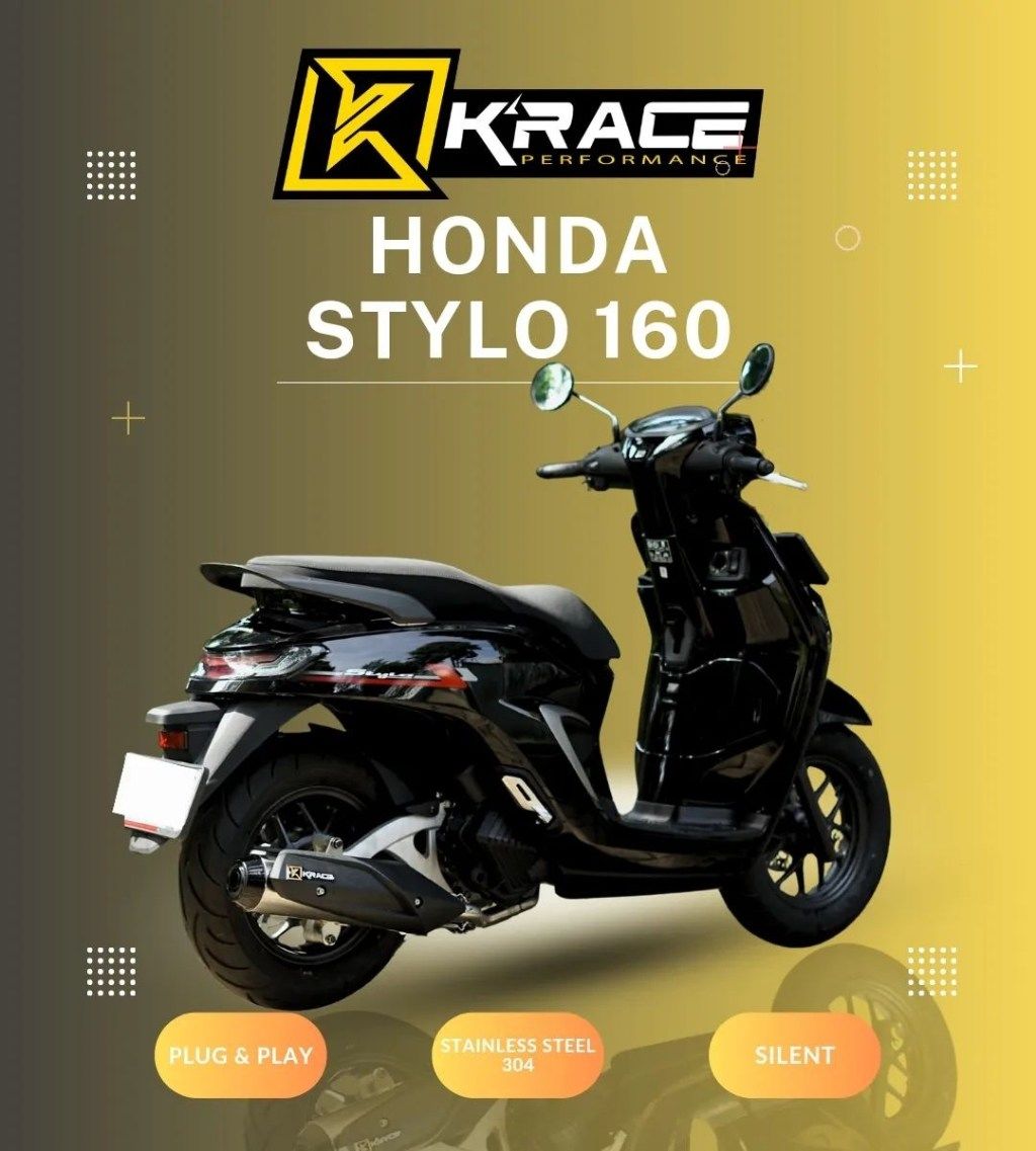 K-RACE ケーレース Standard Racing フルエキゾーストマフラー Stylo 160 HONDA ホンダ マフラー