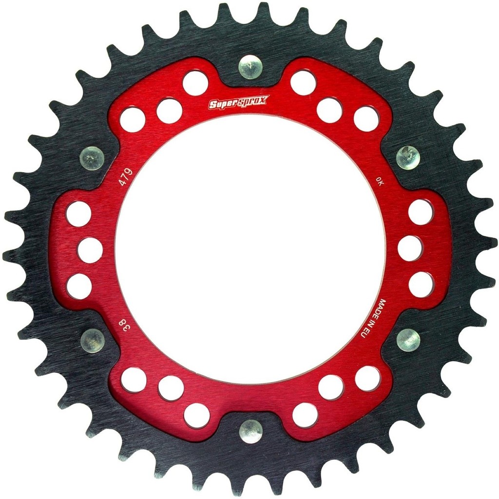 Supersprox スーパースプロックス ドリブン スプロケット リア ステルス (STEALTH) アルミ＆スチール FZ6-N FZ6-S FZ6-SS YZF-R7 YZF-R1 GPZ600R YAMAHA ヤマハ KAWASAKI カワサキ ドリブンスプロケット・リアスプロケット 駆動系 丁数：38丁