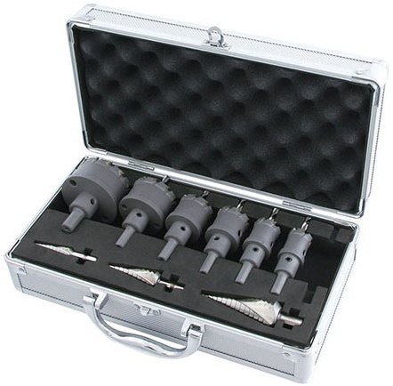 SEK スエカゲツール 6本組ハイスピードカッターブローケースセット (管工セット) セット工具
