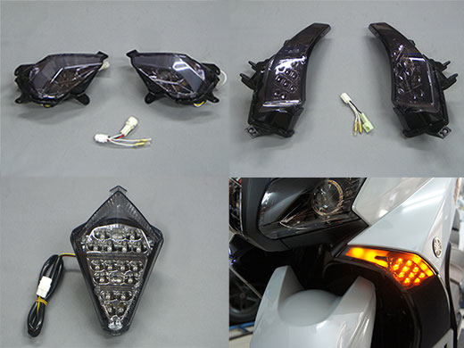 シグナスX　4型　Mソウル　LEVEL10　爆光ウインカー　流れます　色変更可能 Webike | M-SOUL(ムサシ) エムソウル シグナスX-SR 2016年モデル